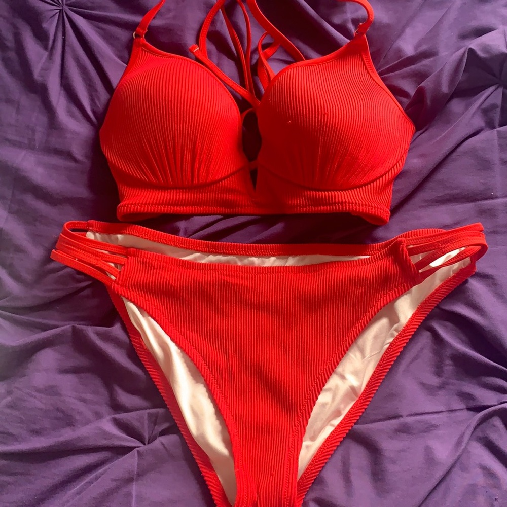 Matching Red Bikini